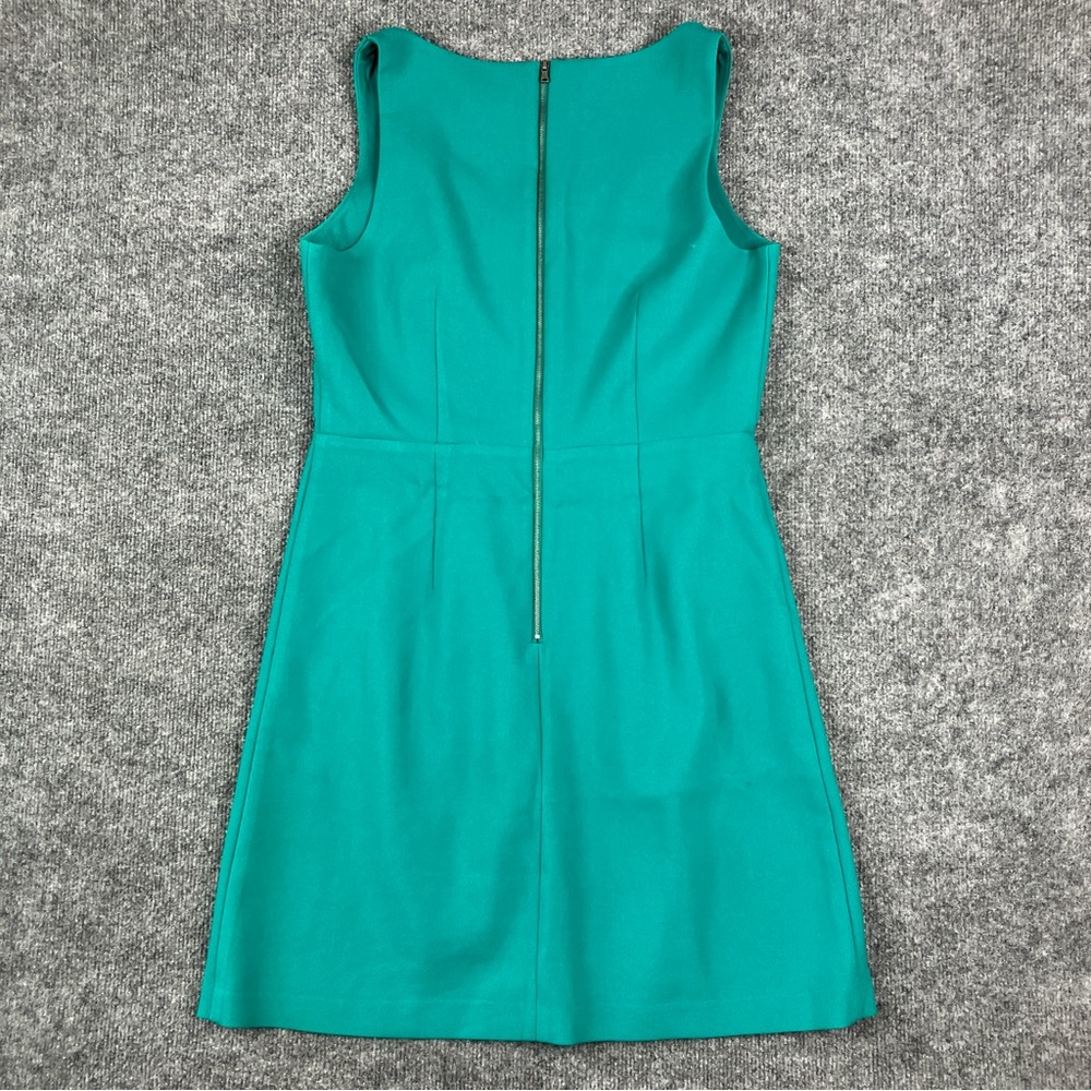 LOFT Teal V-Neck Mini Dress - Picture 4 of 5